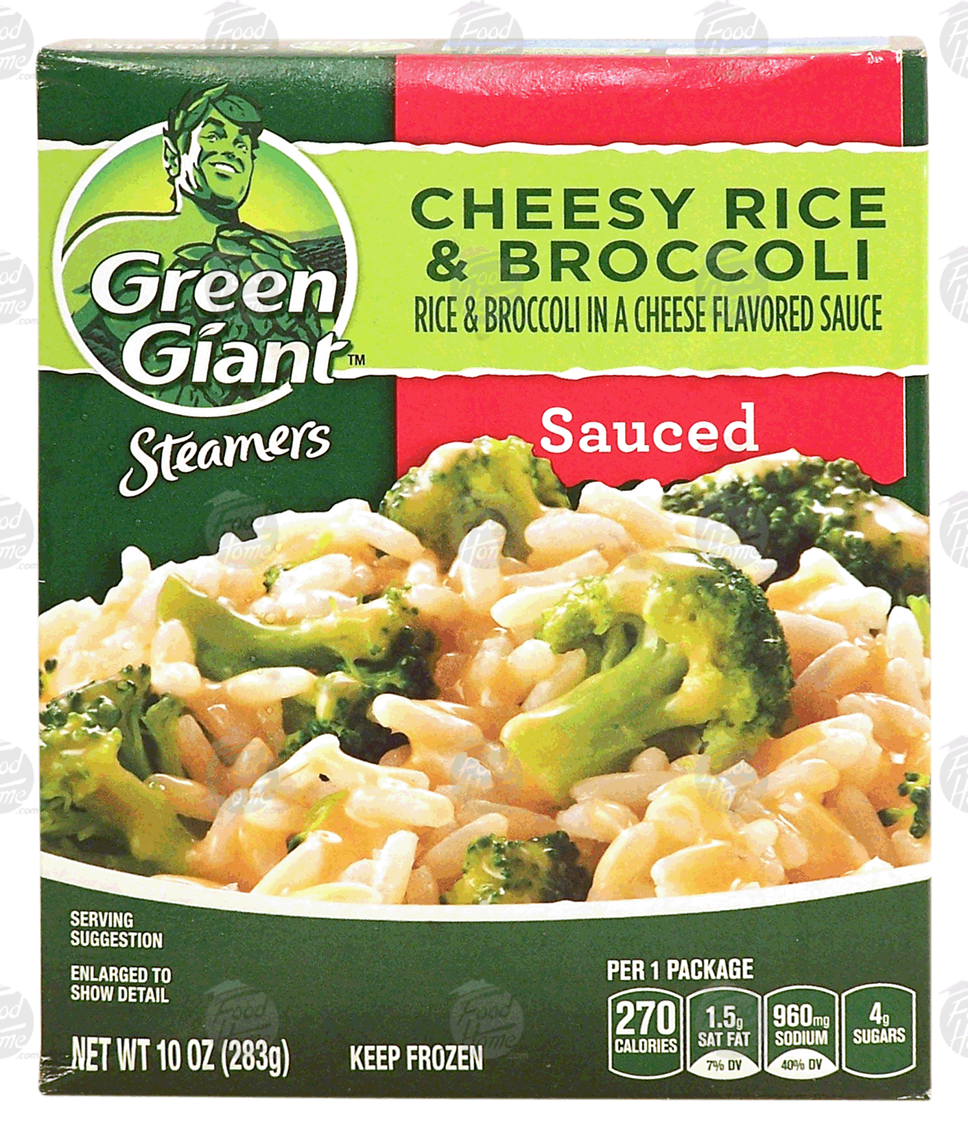 Green Giant Steamers cheesy rice & broccoli in a cheese flavored sauce Full-Size Picture